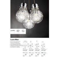 Светильник подвесной Ideal Lux Luce Max SP1 Small Хром E27 033679