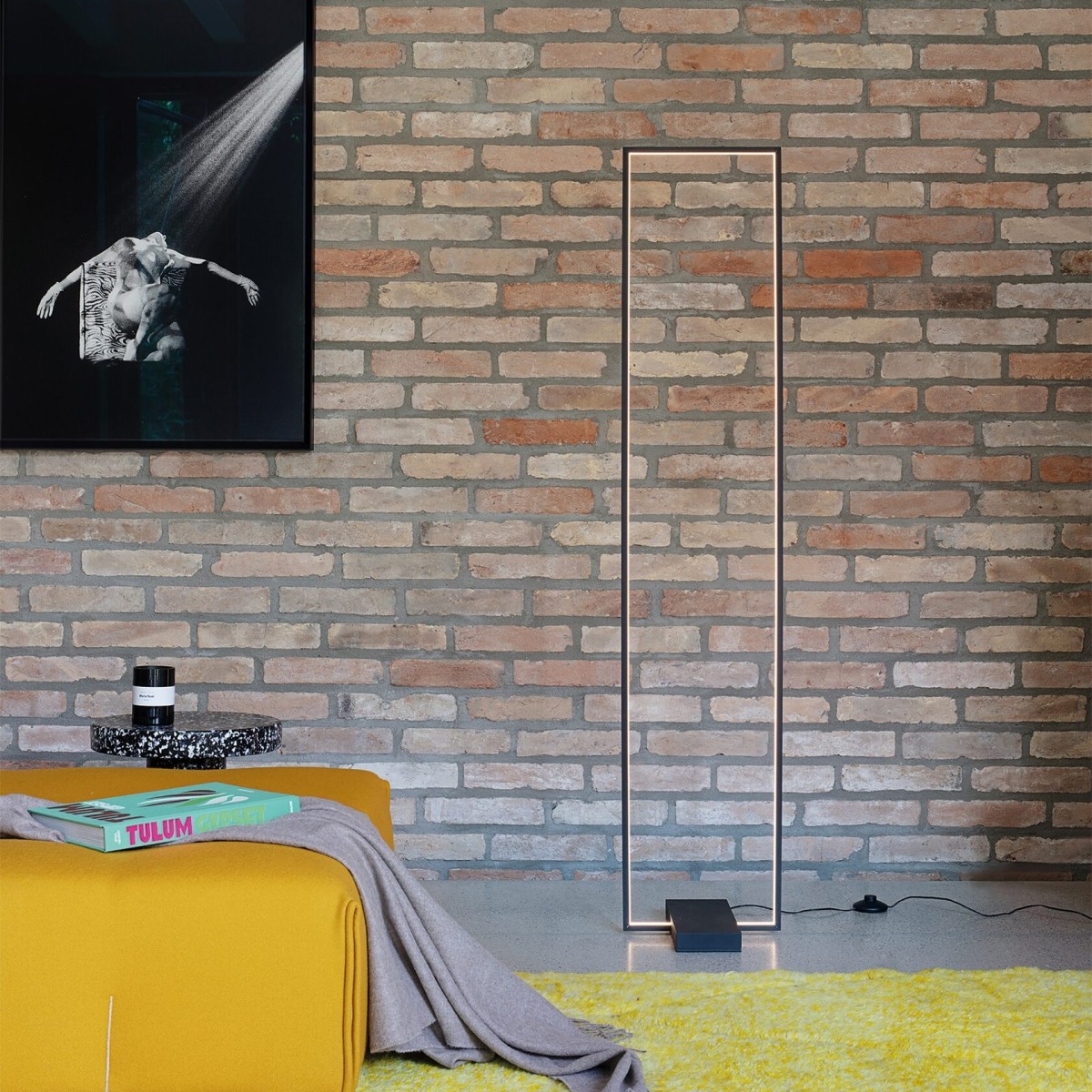 Торшер напольный Ideal Lux Frame PT Черный 3000К 299617