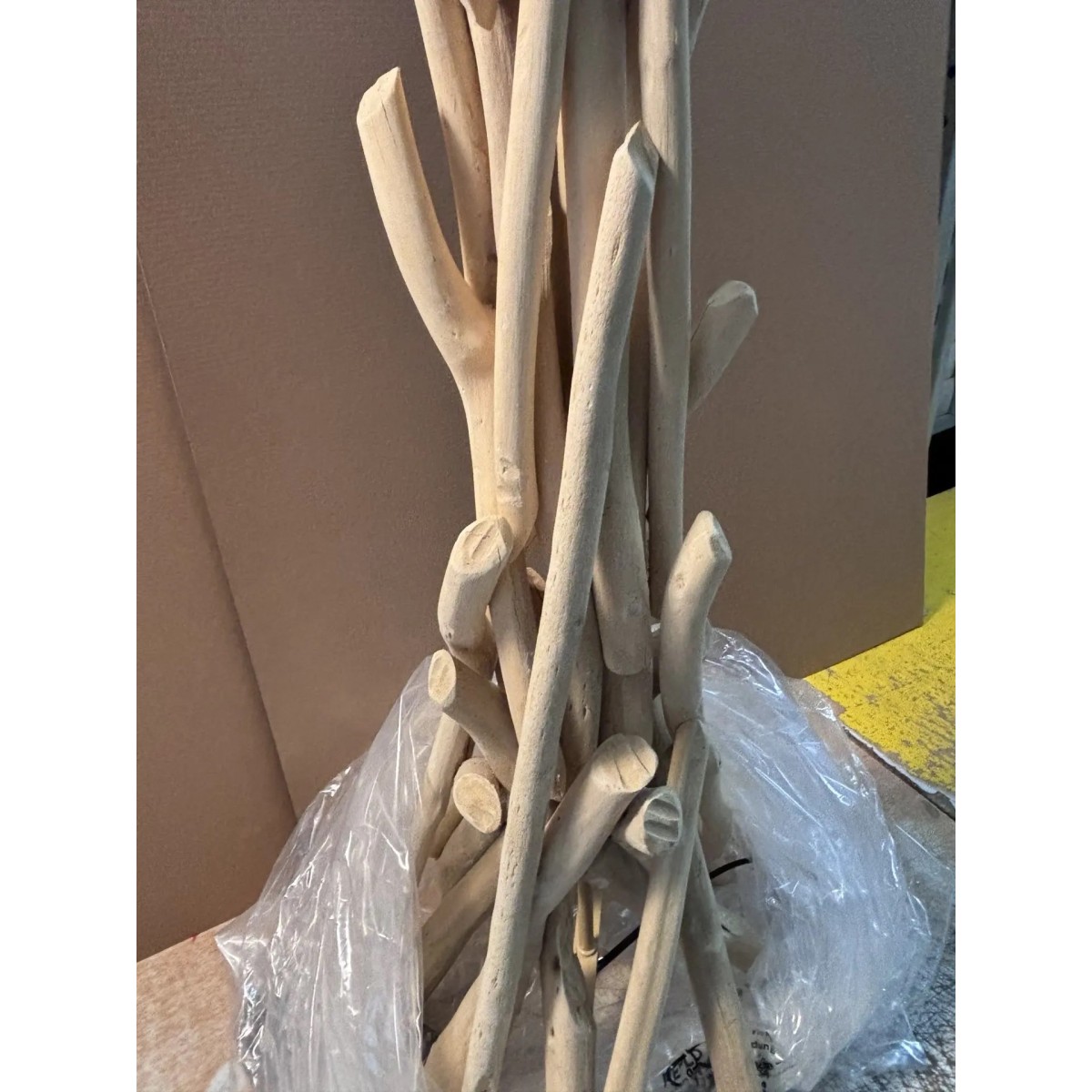 Торшер напольный Ideal Lux Driftwood PT1 Дерево E27 148939