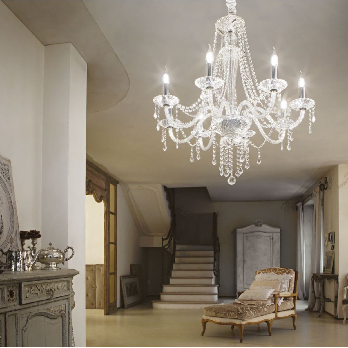 Люстра подвесная Ideal Lux Amadeus SP6 Прозрачный E14 168753