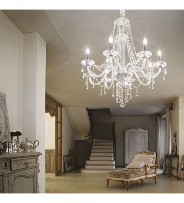 Люстра подвесная Ideal Lux Amadeus SP6 Прозрачный E14 168753