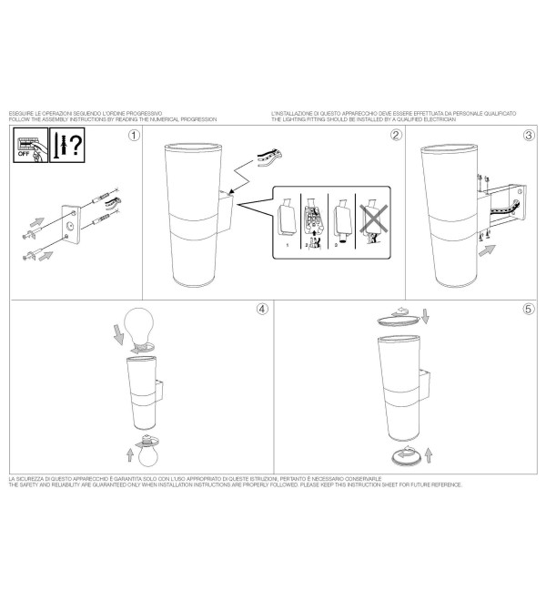Светильник уличный Ideal Lux Gun AP2 Big Серый E27 163604