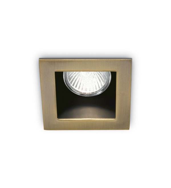 Светильник встраиваемый Ideal Lux Funky FI макс.1х50Вт IP20 GU10 230В Латунь античная Железо Не поворотный Без лампы 083247