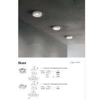 Светильник встраиваемый Ideal Lux Blues FI Round Прозрачный GU10 083254