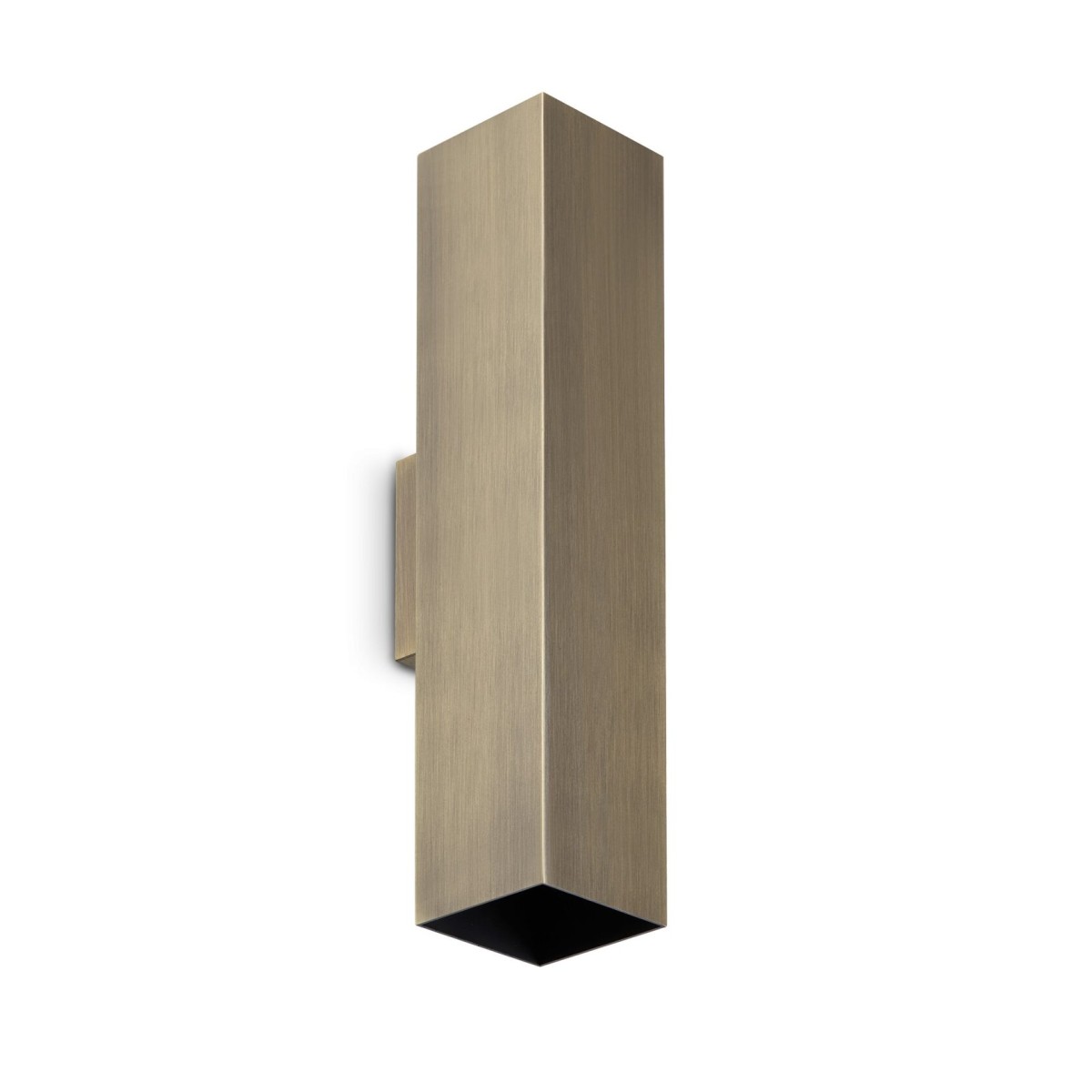 Светильник настенный Ideal Lux Look AP2 Square D60 H300 Античная латунь GU10 370392