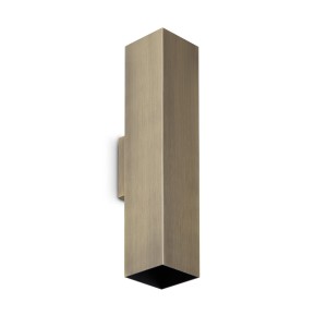 Светильник настенный Ideal Lux Look AP2 Square D60 H300 Античная латунь GU10 370392