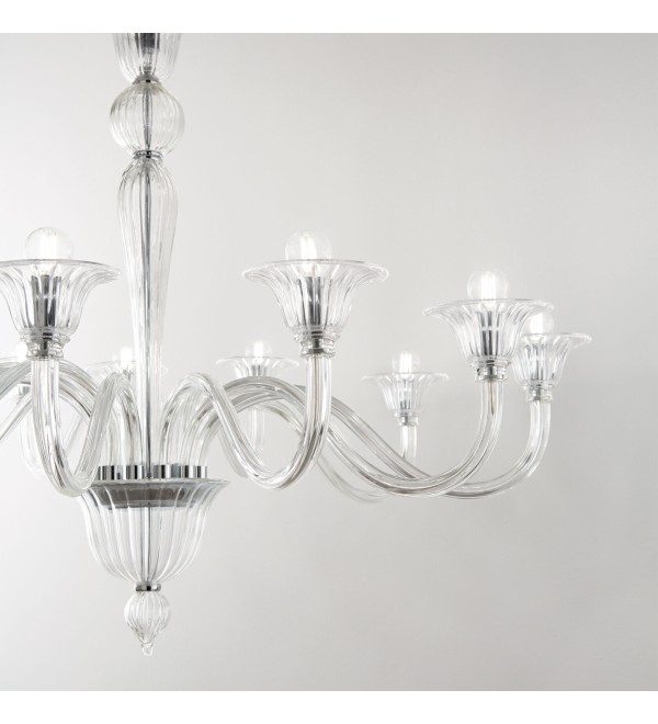 Люстра подвесная Ideal Lux Brigitta SP8 Прозрачный E14 199382