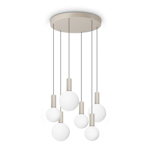 Люстра подвесная Ideal Lux Odeon SP6 Round Белый 3000К LED 349237