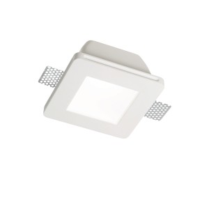 Светильник встраиваемый Ideal Lux Samba FI D77 Square Белый гипс GU10 150116