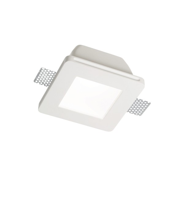 Светильник встраиваемый Ideal Lux Samba FI D77 Square Белый гипс GU10 150116