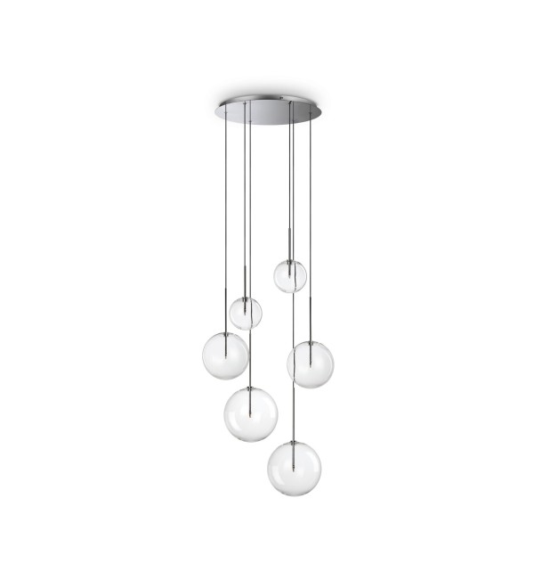 Люстра подвесная Ideal Lux Equinoxe SP6 Хром G4 317250