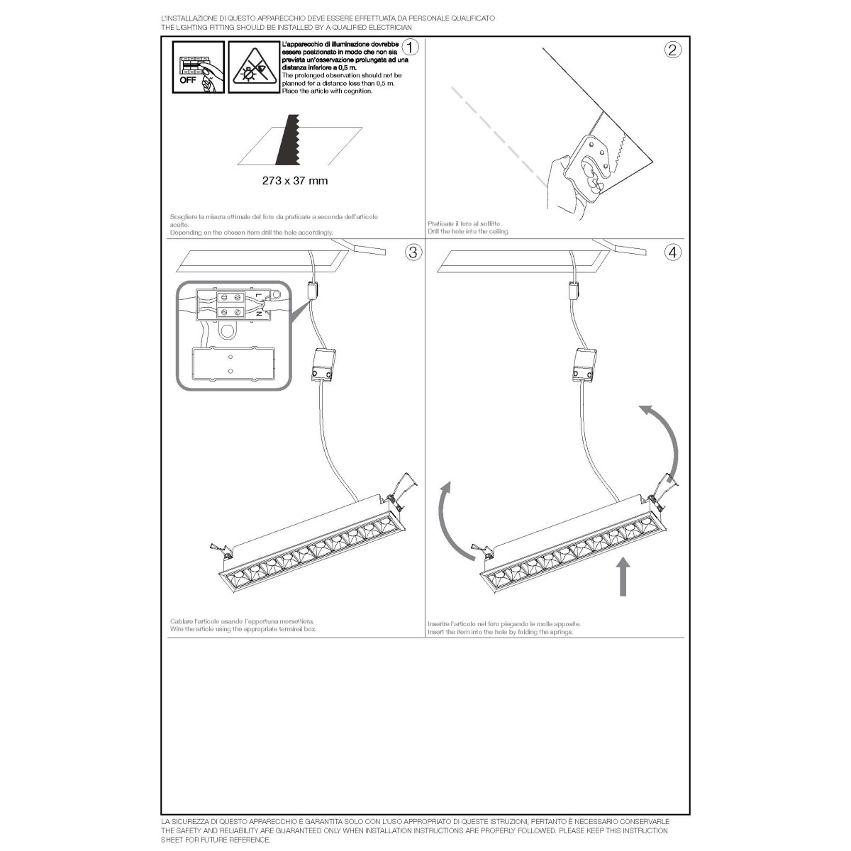 Светильник встраиваемый Ideal Lux Lika FI TRIM 06W 3000К LED Белый / Черный 206196