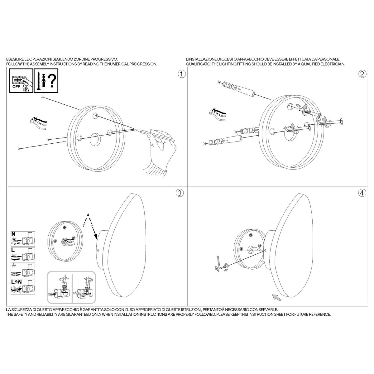 Светильник настенный Ideal Lux Peggy AP 10Вт Белый 3000К LED 257235