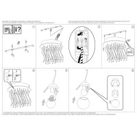 Люстра подвесная Ideal Lux Mapa Plus SP22 Белый E14 140230