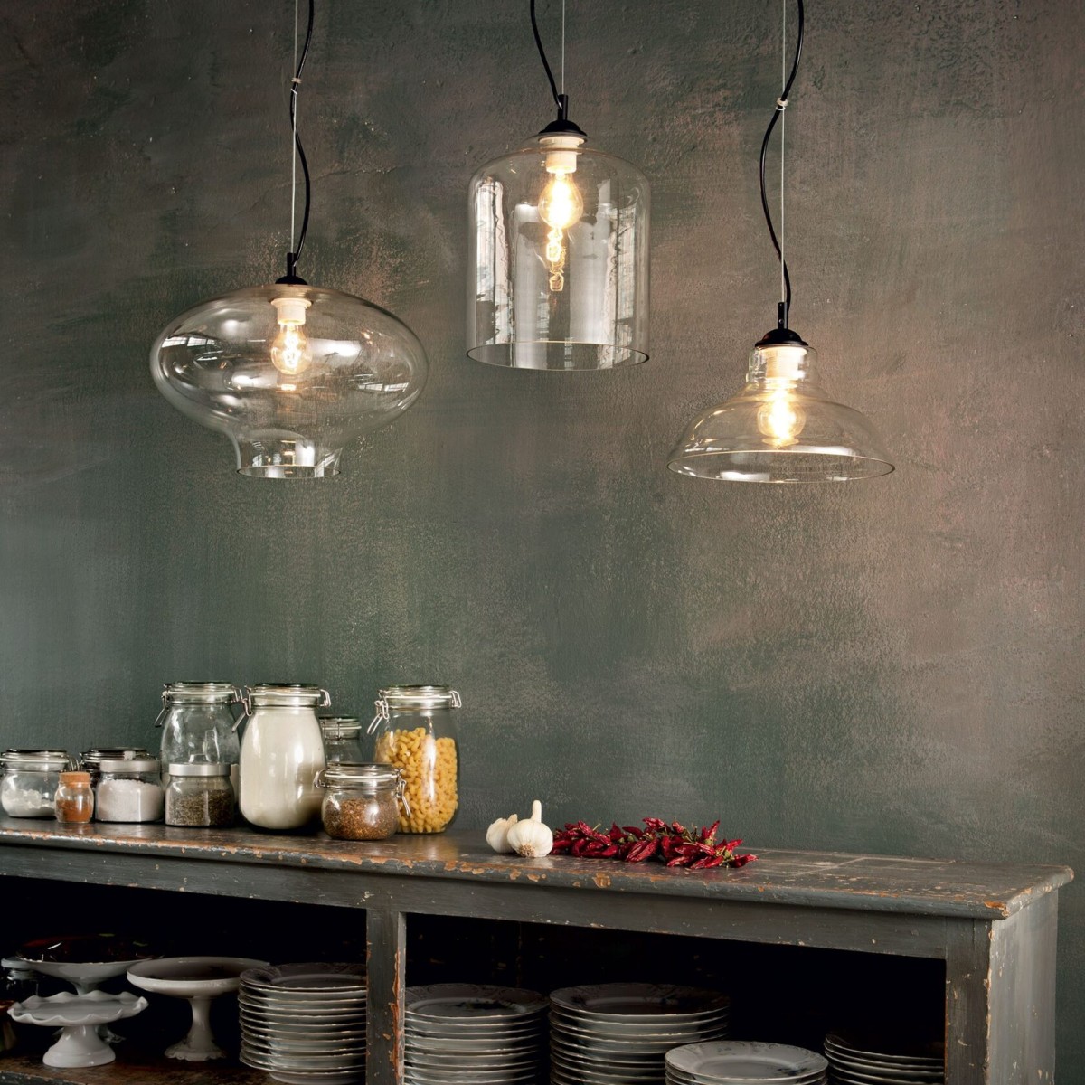 Светильник подвесной Ideal Lux Bistro SP1 Plate E27 Дымчатый 112343