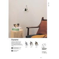 Светильник настенный Ideal Lux Dynamo AP Никель 4000К LED 031477