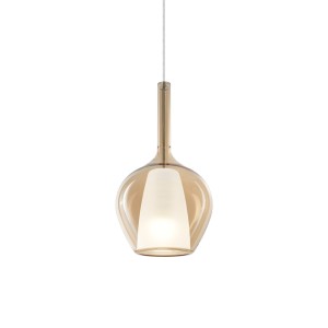Светильник подвесной Ideal Lux Kalique SP1-3 D18 Янтарь E27 359885