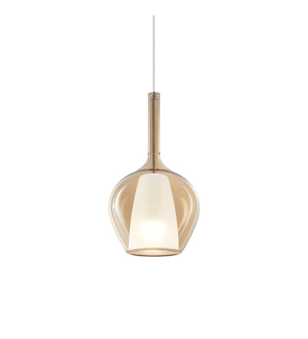 Светильник подвесной Ideal Lux Kalique SP1-3 D18 Янтарь E27 359885