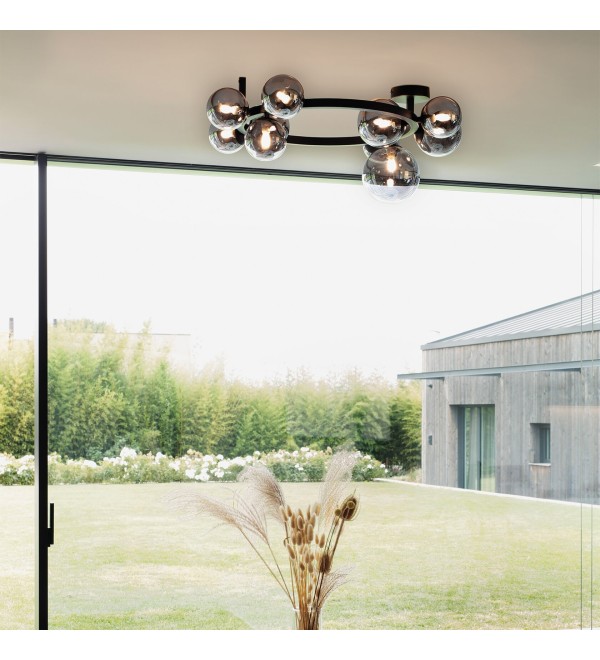 Люстра потолочная Ideal Lux Perlage PL9 Янтарь G9 328409