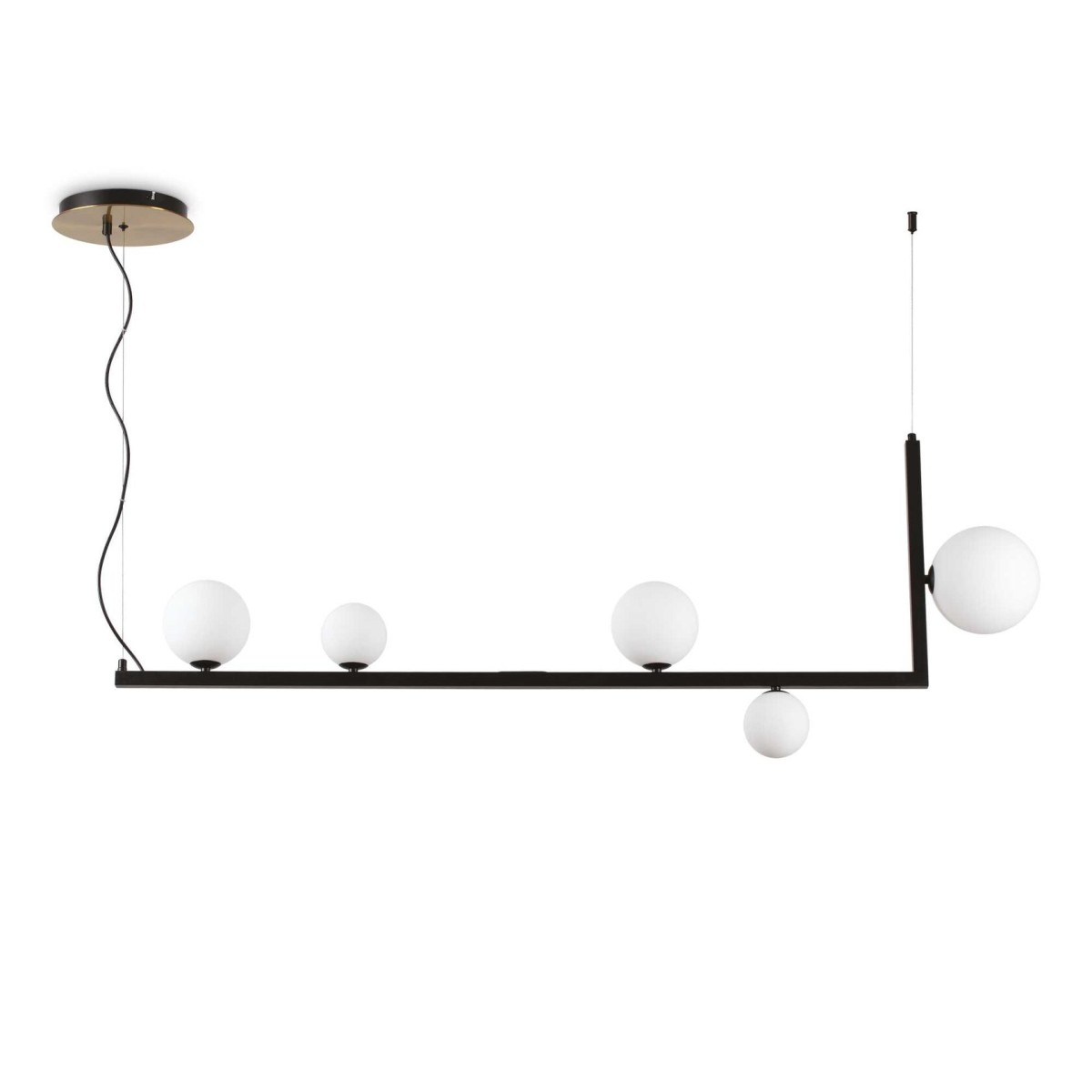 Люстра подвесная Ideal Lux Birds SP5 Черный G9 273648