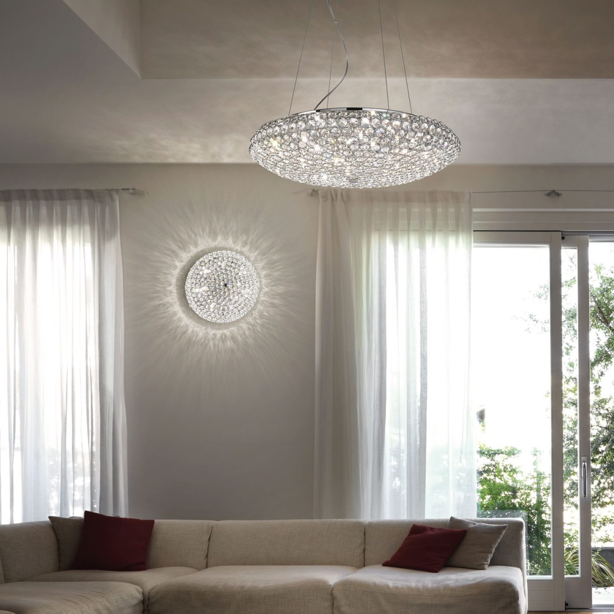 Люстра потолочная Ideal Lux King PL5 Хром G9 075419