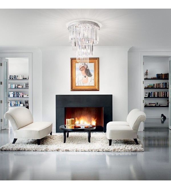 Люстра потолочная Ideal Lux Carlton PL12 E14 Золото 213507