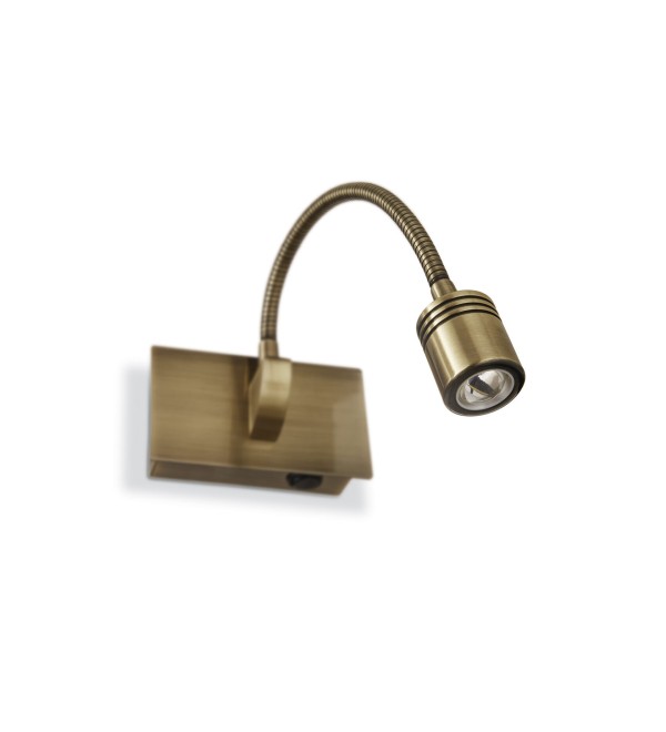 Светильник настенный Ideal Lux Dynamo AP Латунь античная 14000К LED 21352