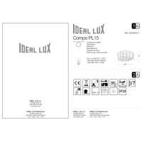 Люстра потолочная Ideal Lux Compo PL15 Белый E27 125565