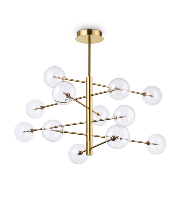 Люстра подвесная Ideal Lux Equinoxe SP12 Латунь G4 200125