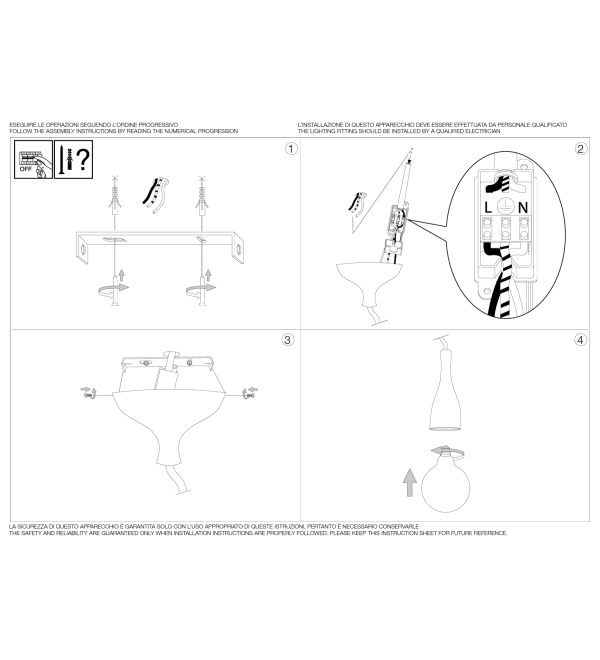 Светильник подвесной Ideal Lux Minimal SP1 Белый E27 009360