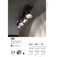 Светильник потолочный Ideal Lux Glim PL2 Черный GU10 200248