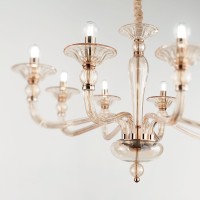 Люстра подвесная Ideal Lux Danieli SP8 Янтарь E14 159973