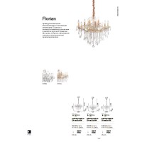 Люстра подвесная Ideal Lux Florian SP18 Хром E14 075150