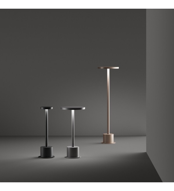 Светильник уличный настольный Ideal Lux Toffee TL Черный Сенсор Аккумулятор 3000К LED 328614