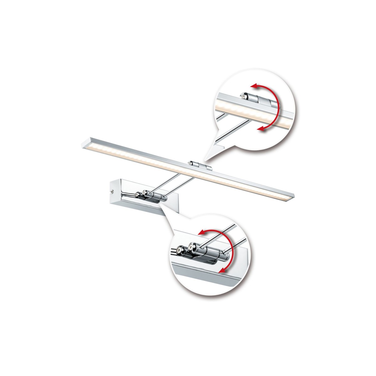 Светильник настенный Paulmann Beam Thirty Белый / Хром LED 2700К 99891