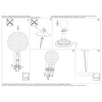 Светильник садово-парковый Ideal Lux Doris PT1 D48 Эффект гранита E27 195483