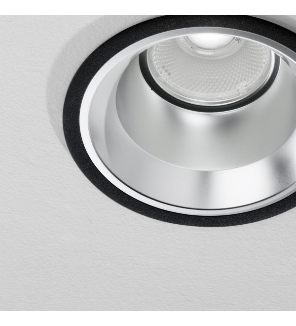 Светильник встраиваемый Ideal Lux Off FI 28W 3000K LED Черный 266572