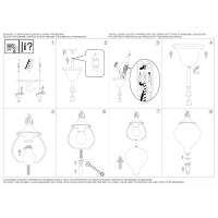 Люстра подвесная Ideal Lux Harem SP1 Латунь античная E27 115979