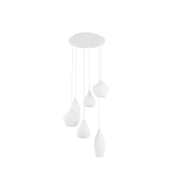 Люстра подвесная Ideal Lux Soft SP6 Белый E14 087818