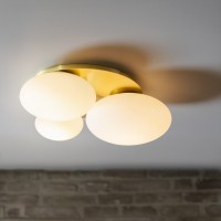 Люстра потолочная Ideal Lux Ninfea PL3 Латунь GX53 293660