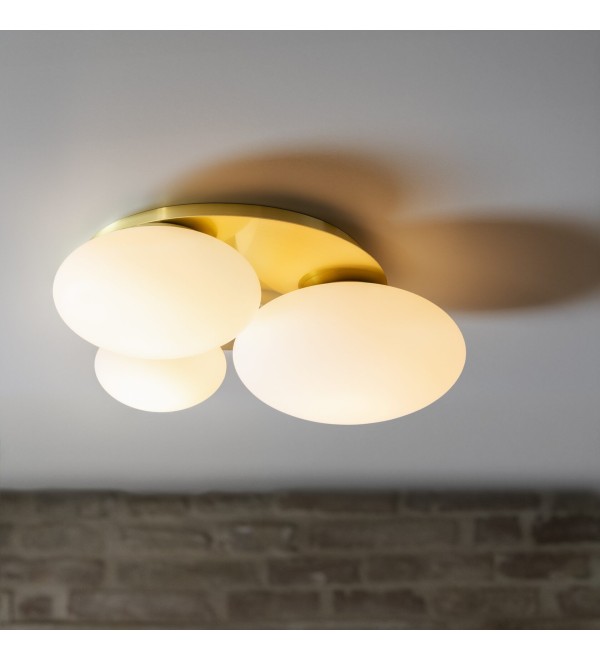 Люстра потолочная Ideal Lux Ninfea PL3 Латунь GX53 293660