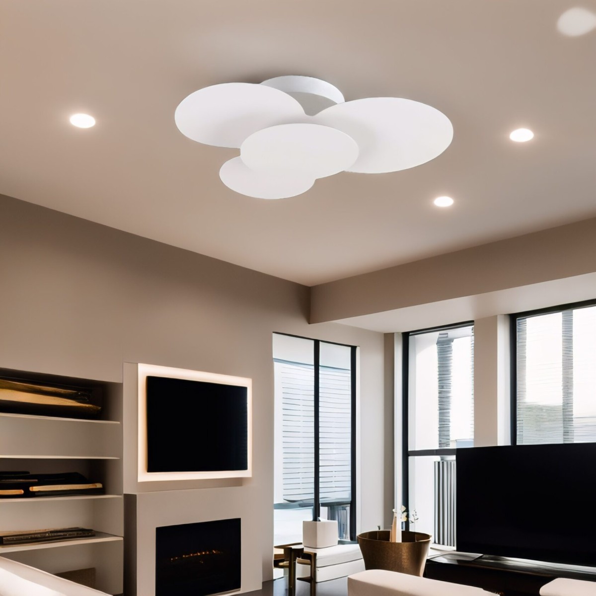 Люстра потолочная Ideal Lux Cloud PL D52 Белый 3000К LED 263519