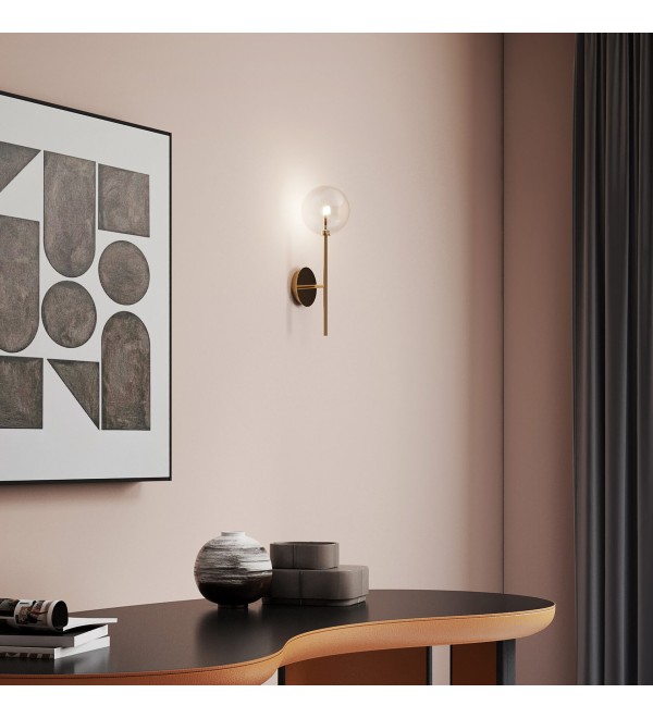 Светильник настенный Ideal Lux Equinoxe AP1 Латунь G4 200149