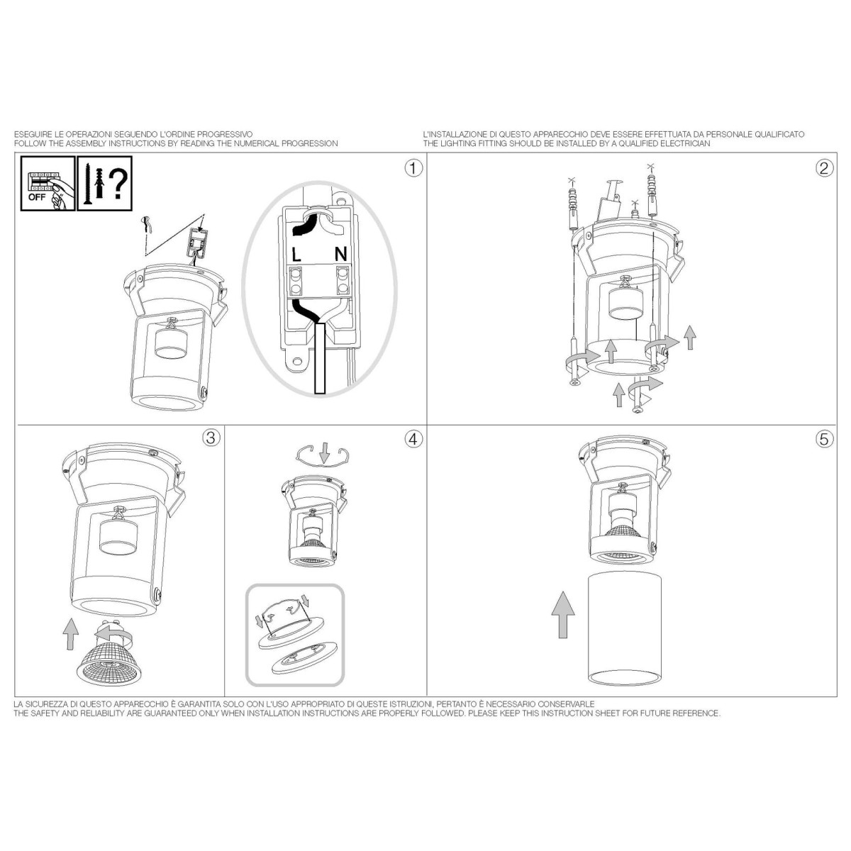 Светильник потолочный Ideal Lux Mood PL1 D09 Round Черный GU10 243924