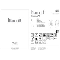 Светильник настенный Ideal Lux Elysee AP5 G4 Белый 054971