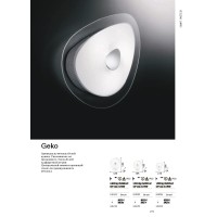 Светильник потолочный Ideal Lux Geko PL2 Белый E27 010861