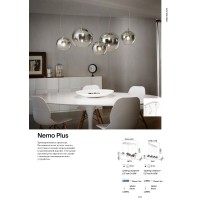 Люстра подвесная Ideal Lux Nemo Plus SP5 Хром размытый E27 138305