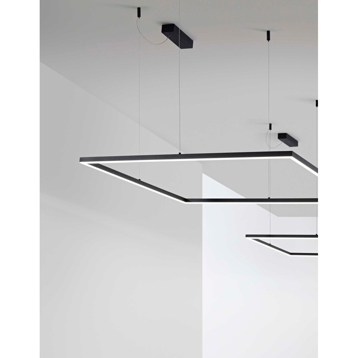 Люстра подвесная Ideal Lux Oracle Slim SP D070 Square On-Off Латунь 3000К 370484