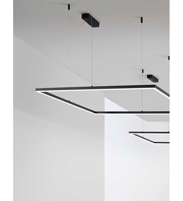 Люстра подвесная Ideal Lux Oracle Slim SP D070 Square On-Off Латунь 3000К 370484