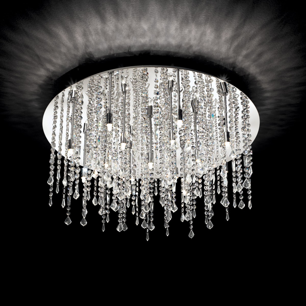 Люстра потолочная Ideal Lux Royal PL12 Хром G9 053004